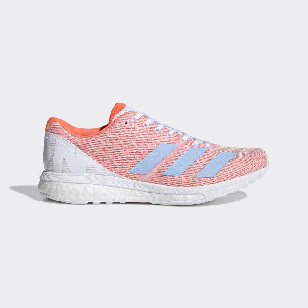 Adidas Women's Adizero Boston 8 Running Shoes White/Blue/Orange Ireland F34060